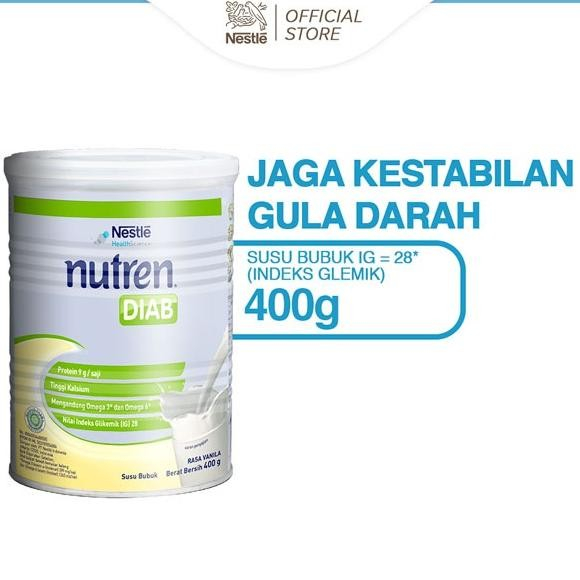 

NESTLE NUTREN DIAB VANILLA 400 GRAM SUSU UNTUK DIABETES DENGAN NUTRISI