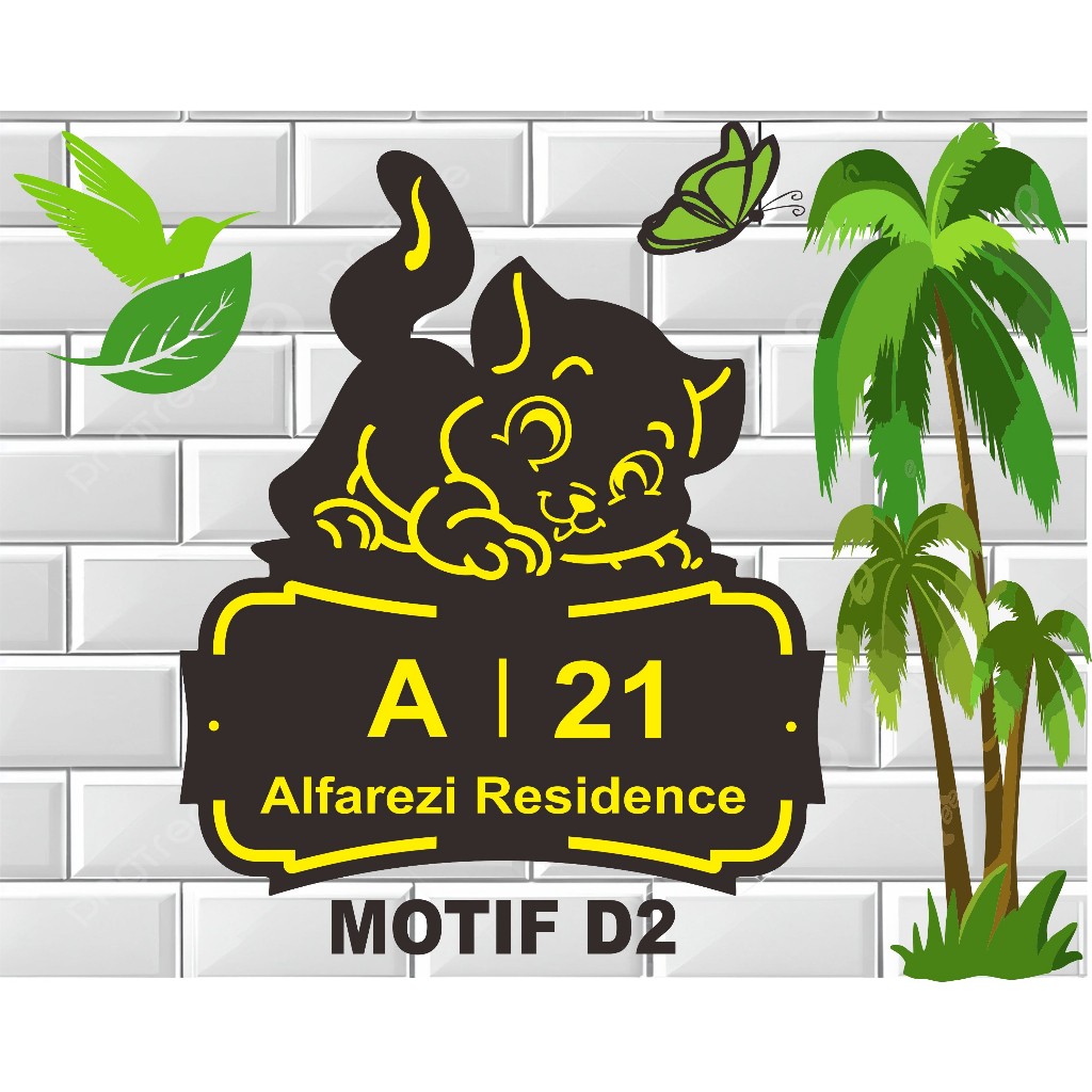 Nomor Rumah Acrlik/Papan Nama Rumah Akrilik