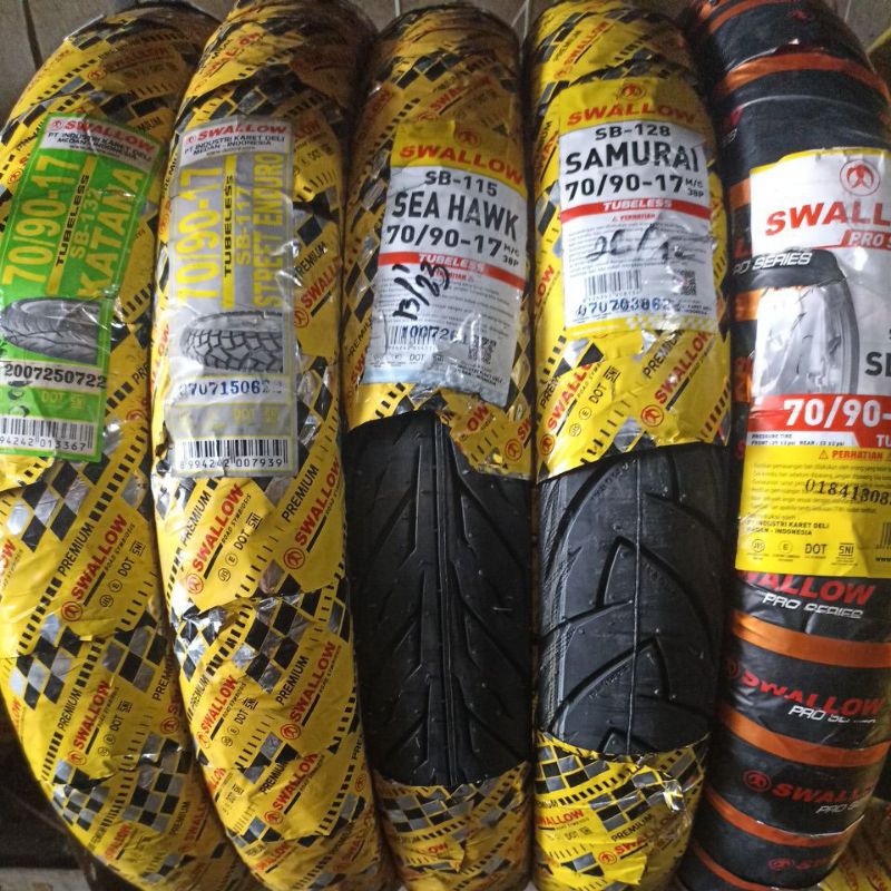 Ban Swallow Tubeless 70/90-17 SB 117 Street Enduro / SB 115 Seahawk / SB 132 Katana / SB 151 Slash S