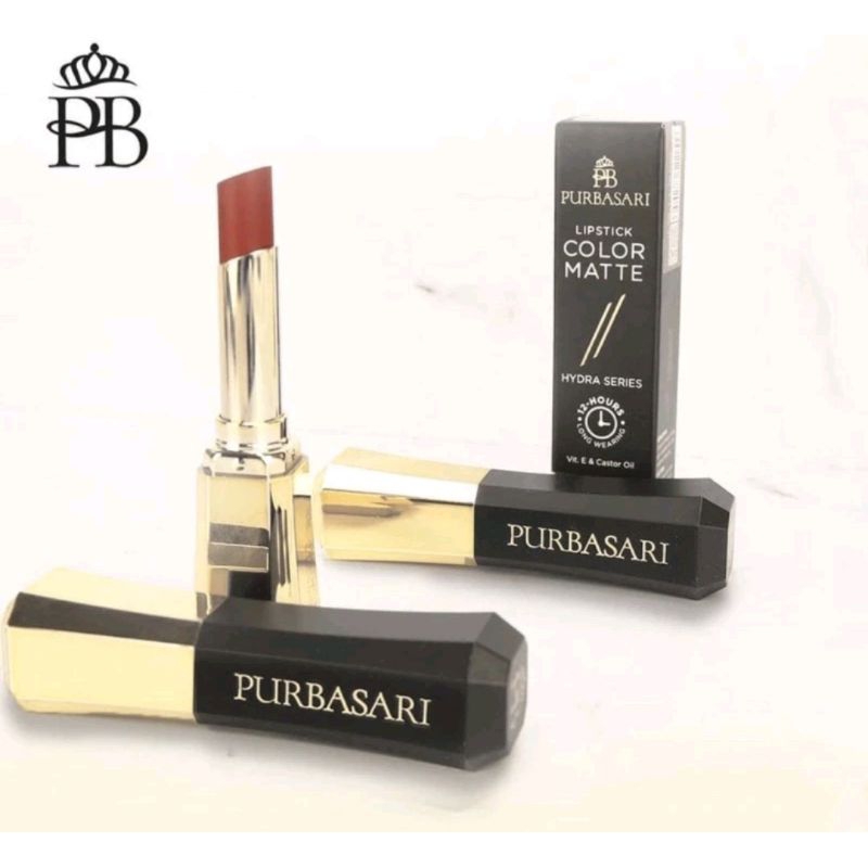 Purbasari lipstick color matte hydra series