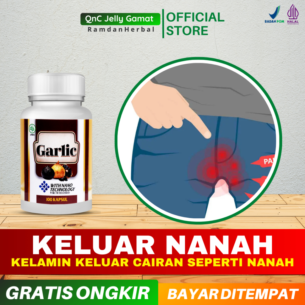 Obat Alat Kelamin Keluar Putih dan Gatal Keluar Nanah Penyakit Kelamin Pria Black Garlic ORIGINAL