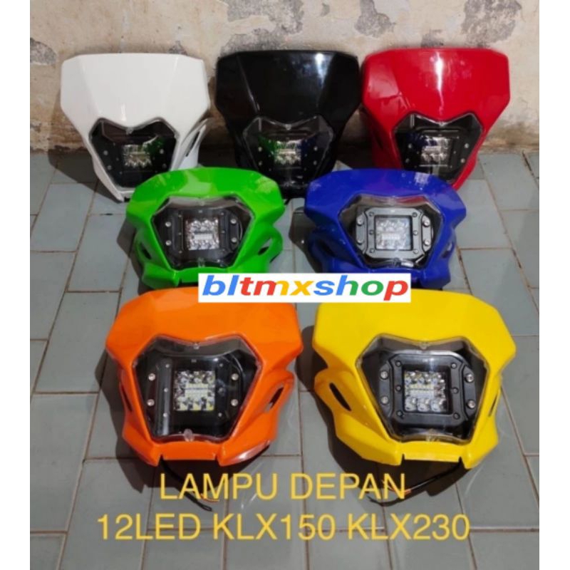 Lampu depan KLX 230 LED Headlamp klx 230 12 led Reflektor KLX 230 lampu depan KLX 230