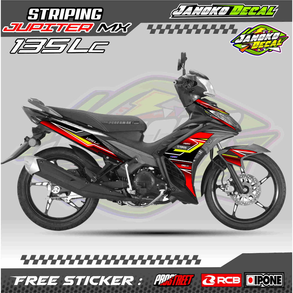 STRIPING VARIASI JUPITER MX 135 LC / STICKER LIST VARIASI JUPITER MX 135