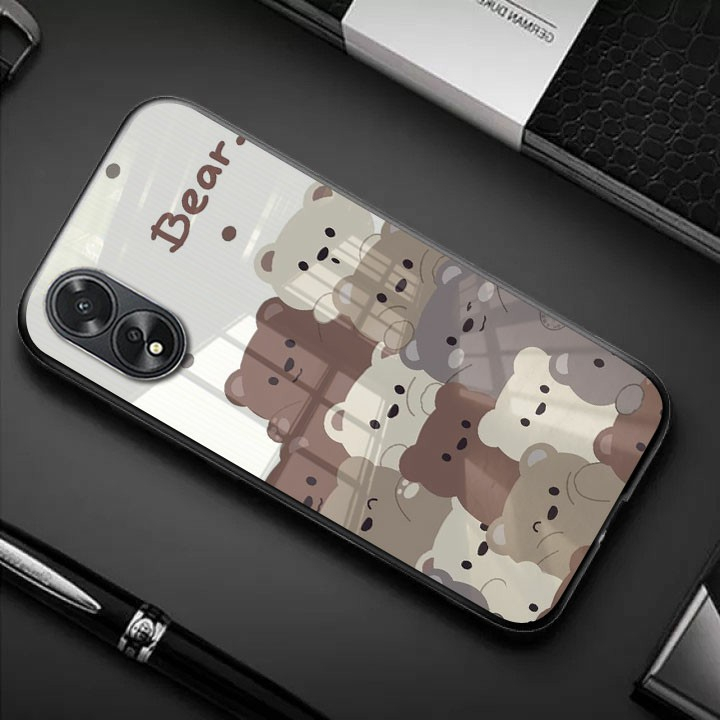 (GC 113) Softcase kaca Oppo A38 - kesing hp Oppo A38 - Case Oppo A38 - Casing Oppo A38 - Silikon hp 