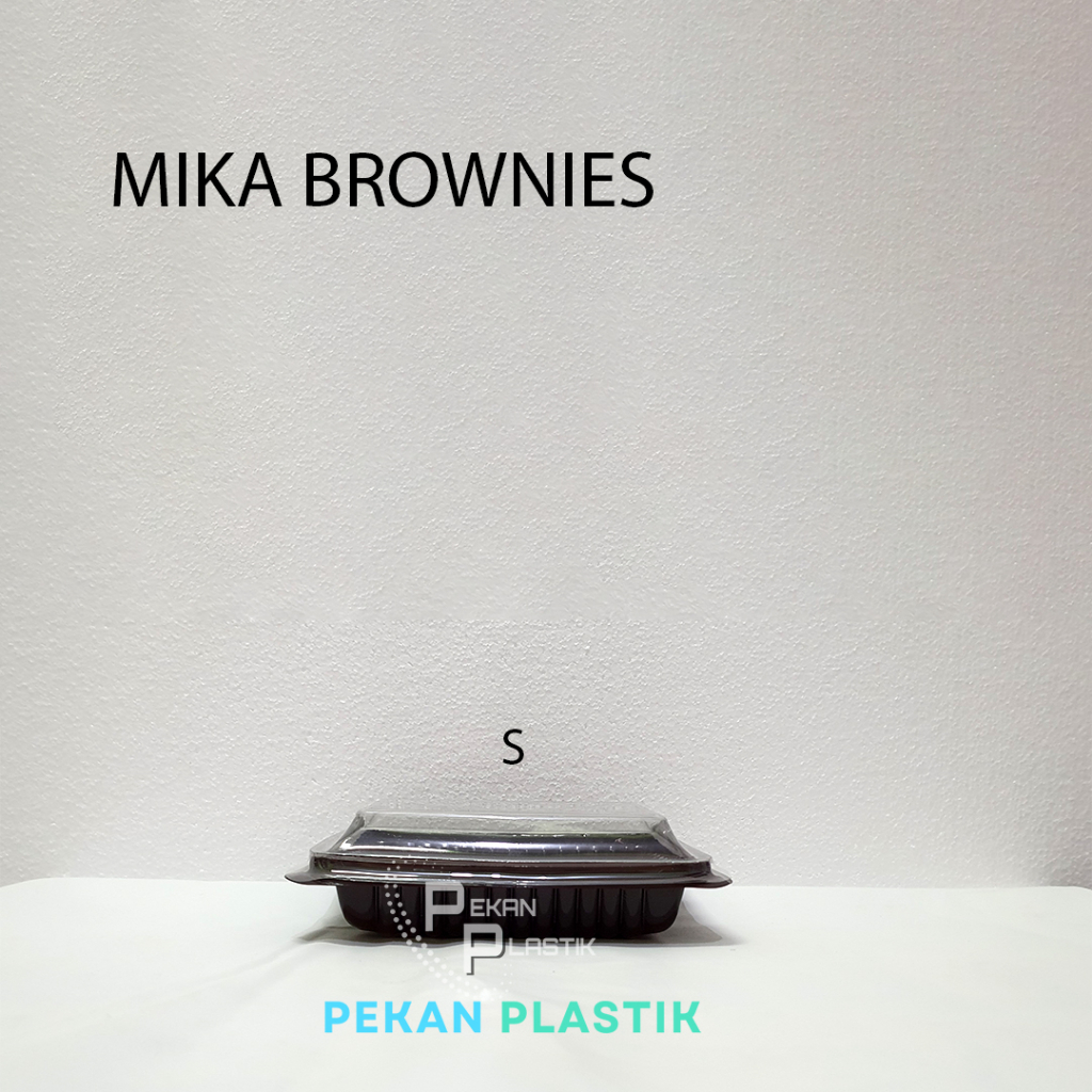 10 pcs Mika Brownies Size S (Kecil) / Kotak Plastik Kue
