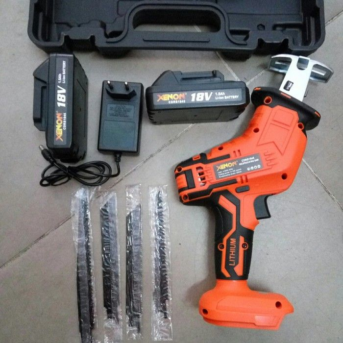 Reciprocating Saw Cordless Xenon CDRS1845 Gergaji Potong Baterai