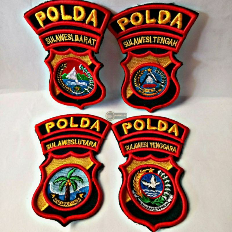 LOGO POLDA BORDIR TIMBUL - LOGO POLDA SULAWESI