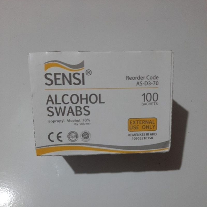 Alcohol swabs sensi
