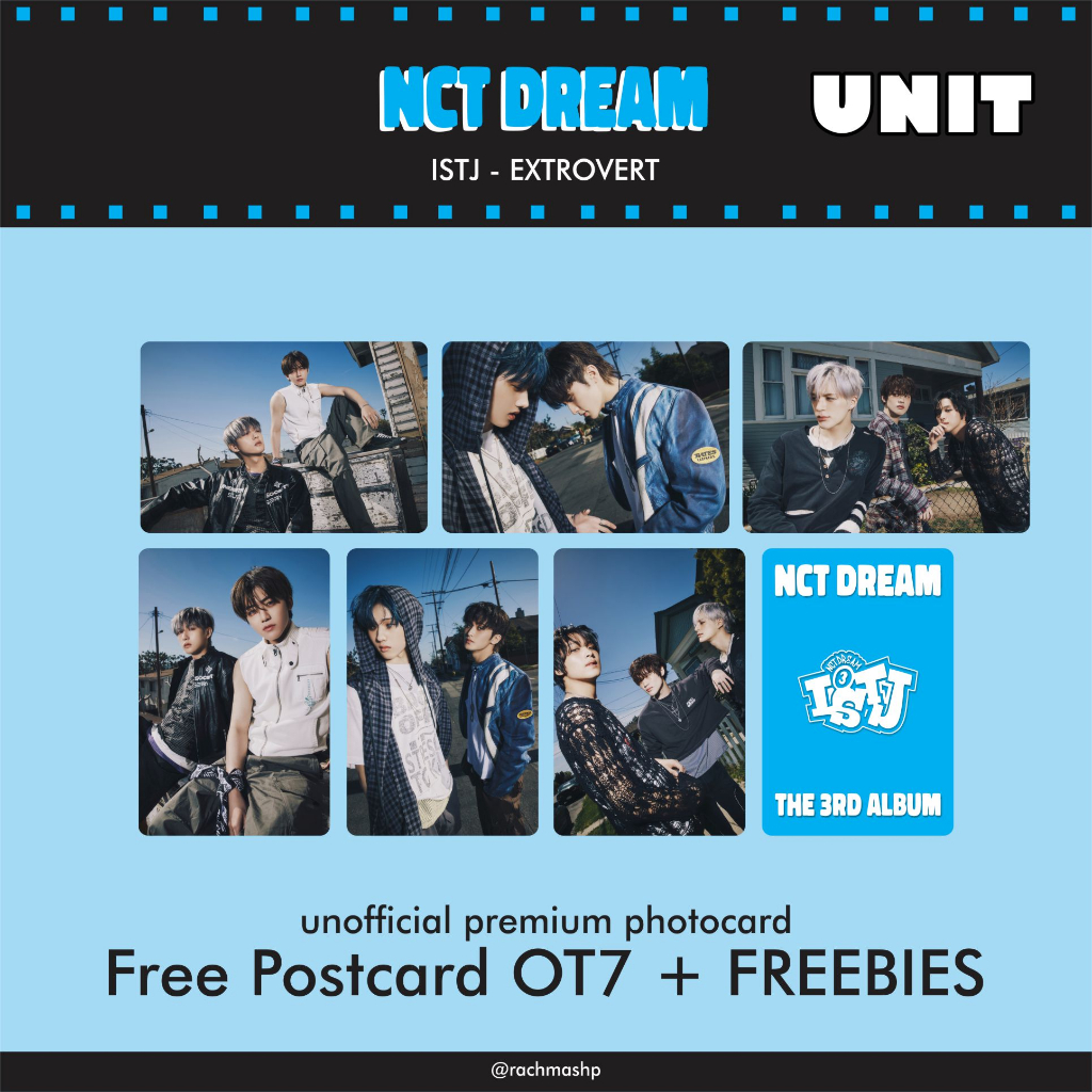 premium PHOTOCARD/PC NCT Dream ISTJ - UNIT
