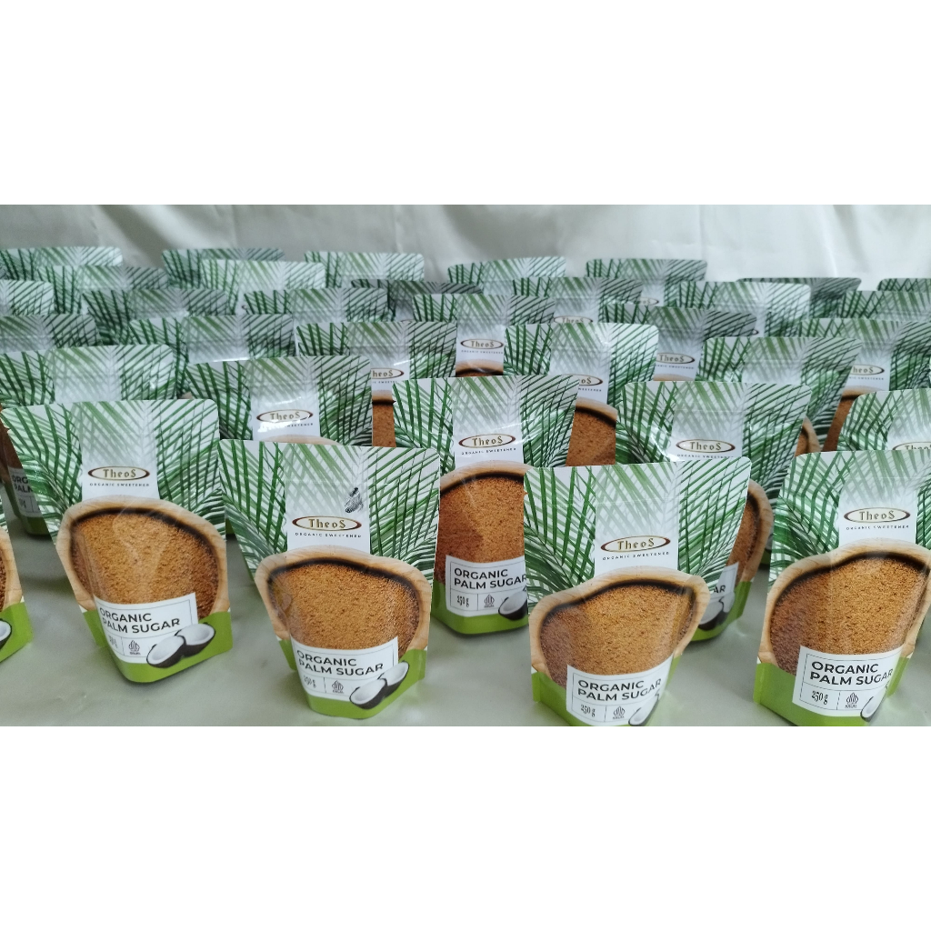 

Palm Sugar Kemasan 1kg Premium Organic - Theos Chocolates - Premium Gula Palem/Gula Semut 1.000g