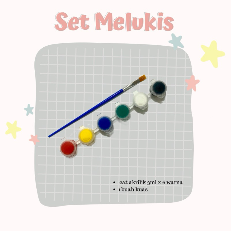 

Set melukis cat akrilik warna primer / cat akrilik / melukis / mainan edukasi / art play / cat akrilik free kuas / Cat Akrilik 6 Cup x 3 ml Paint By Number Acrylic Paint Cat Melukis Edukasi Cat Akrilik Set 6 Warna Primer Cat Sekunder Cat Air Akrilik