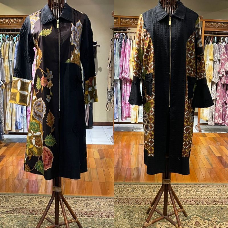 Tunik Zipper Sutra Viscos by Dian Pelangi LIMITED EDITION Blouse Baju Atasan Kemeja Blus Outfit Busu