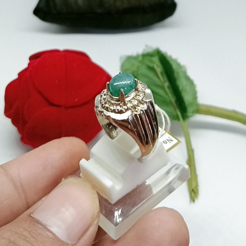 CINCIN LAKI BATU JAMRUD JAMBIA( EMERALD BERYL)