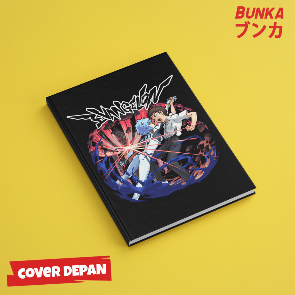 

Note Book Aesthetic Anime Evangelion Rei and Shinji Design Hardcover A5 Buku Tulis Catatan Notes Agenda Planner Jurnal vintage buku catatan story book kado anniversary valentine cowok cewek murah