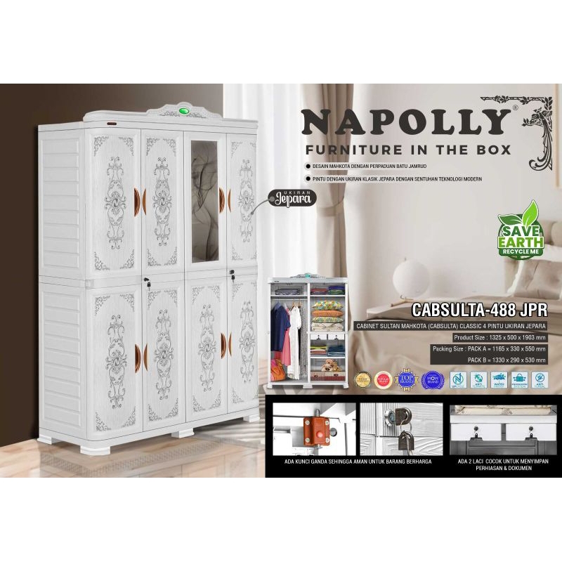 Lemari Plastik Besar Napolly/ CAPSULTA 488 JPR