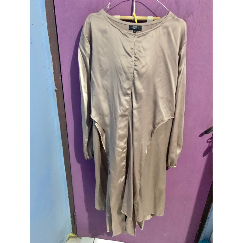 Silk satin tunik rosegold (PL)