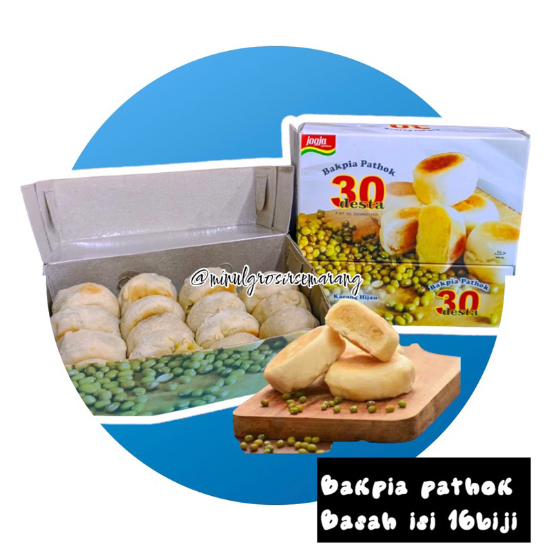 

Bakpia Pathok BASAH kacang hijau isi 16biji//KEMASAN VACUM