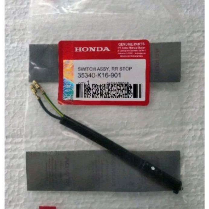SWITCH REM STOP BELAKANG HONDA KODE PART K16 Beat karbu Beat fi esp Beat street fi Vario110 fi esp