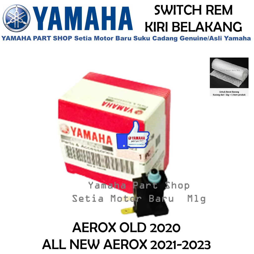 Switch Rem Kiri Belakang All New Aerox 2021-2023 Aerox Old 2020 Asli Yamaha Setia Motor Baru