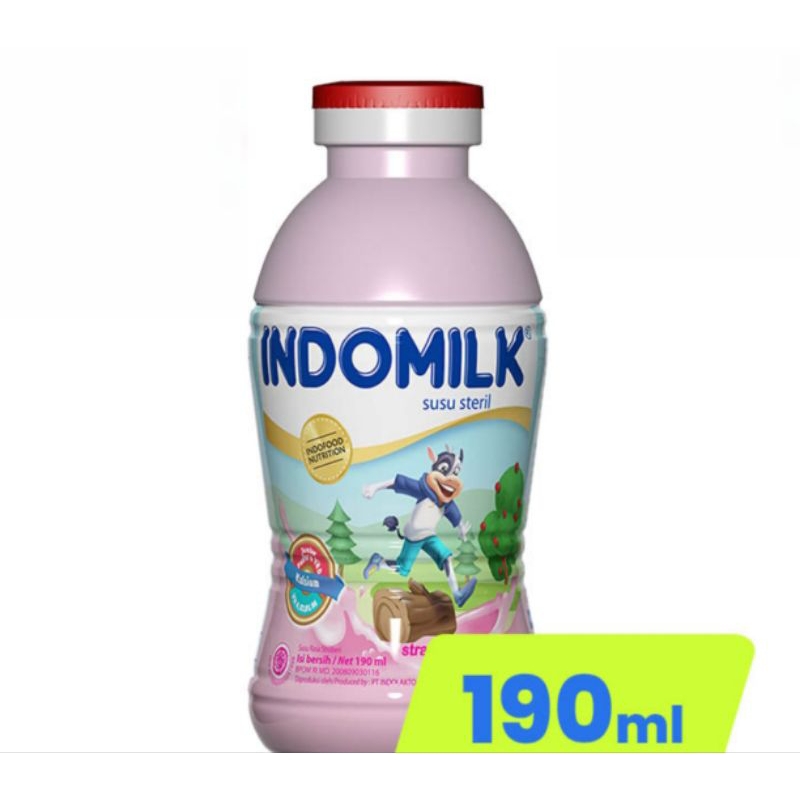 

Indomilk susu steril stroberi 190ml