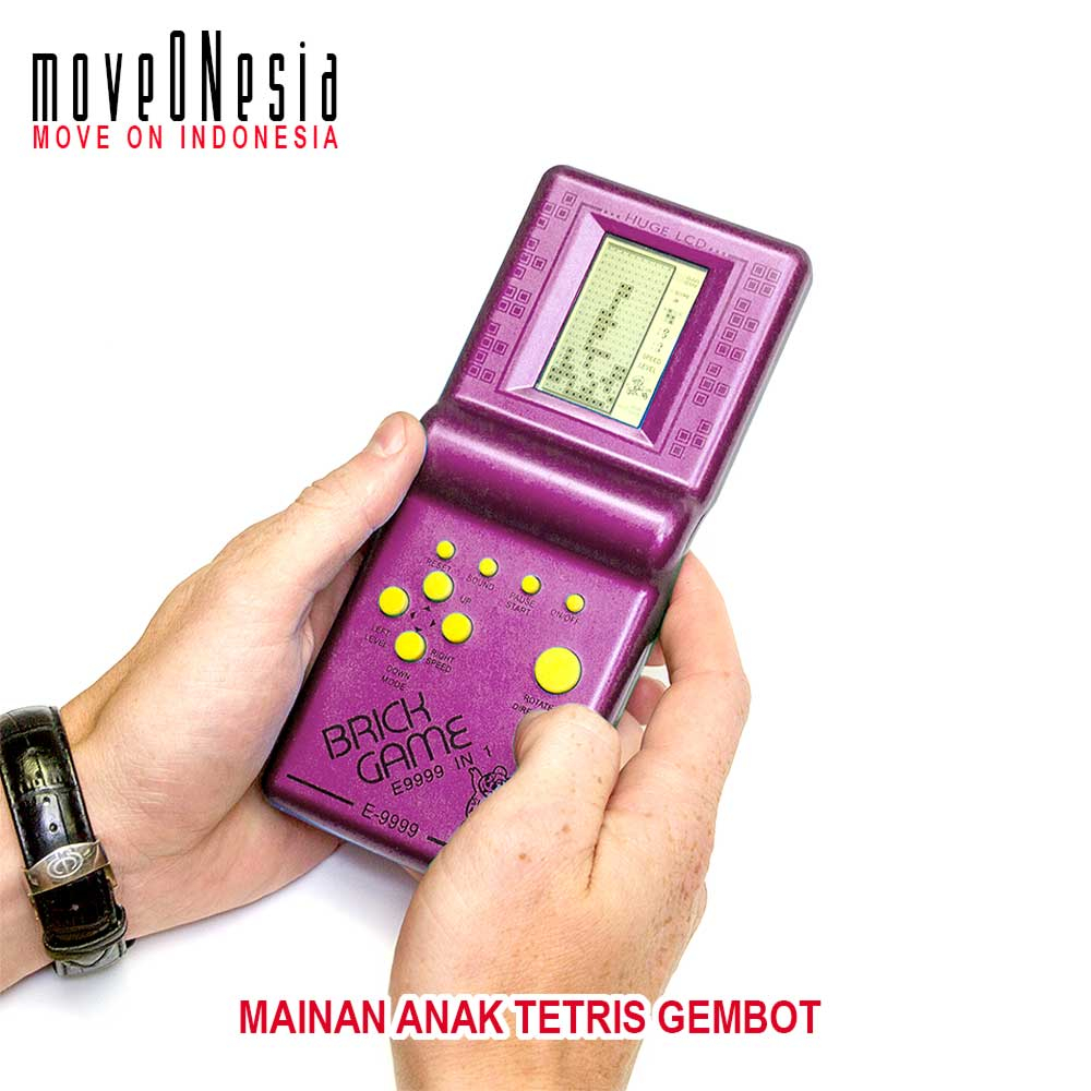 MAINAN ANAK MURAH MERIAH TETRIS GEMBOT GAME WATCH GEMBOY BRICK TOY GAME 9999 IN 1