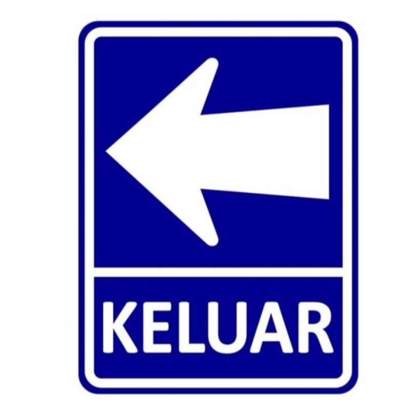 

Rambu plang petunjuk arah 60x45cm bahan akrilik