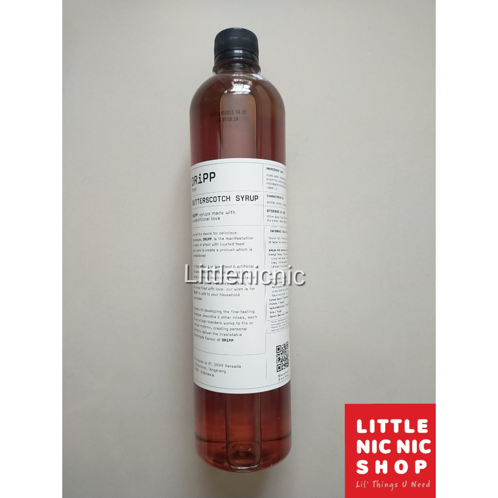 

Dripp Butterscotch Flavoured syrup sirup rasa minuman cafe