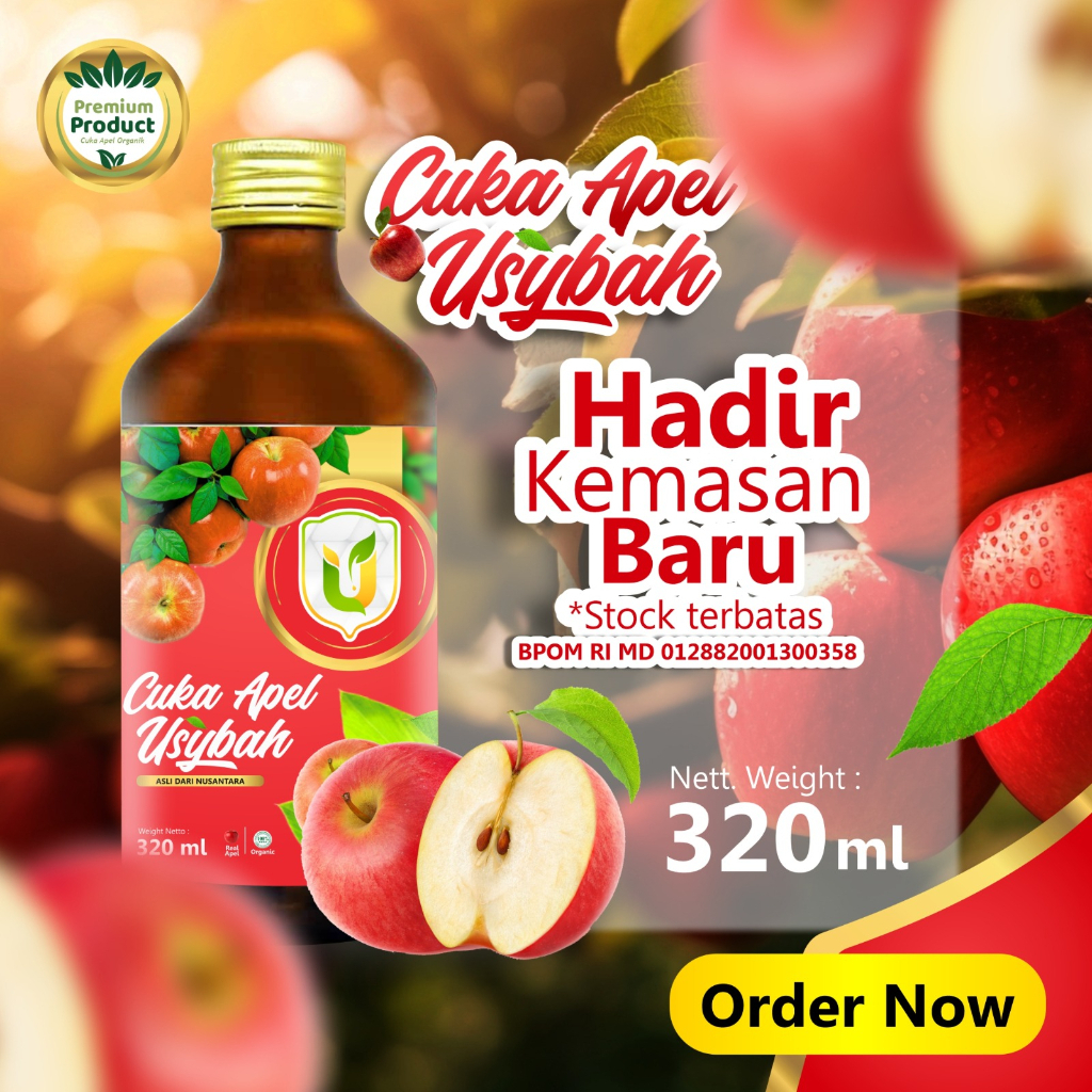 

CUKA APEL USYBAH ASLI ORIGINAL ISI 320 ML