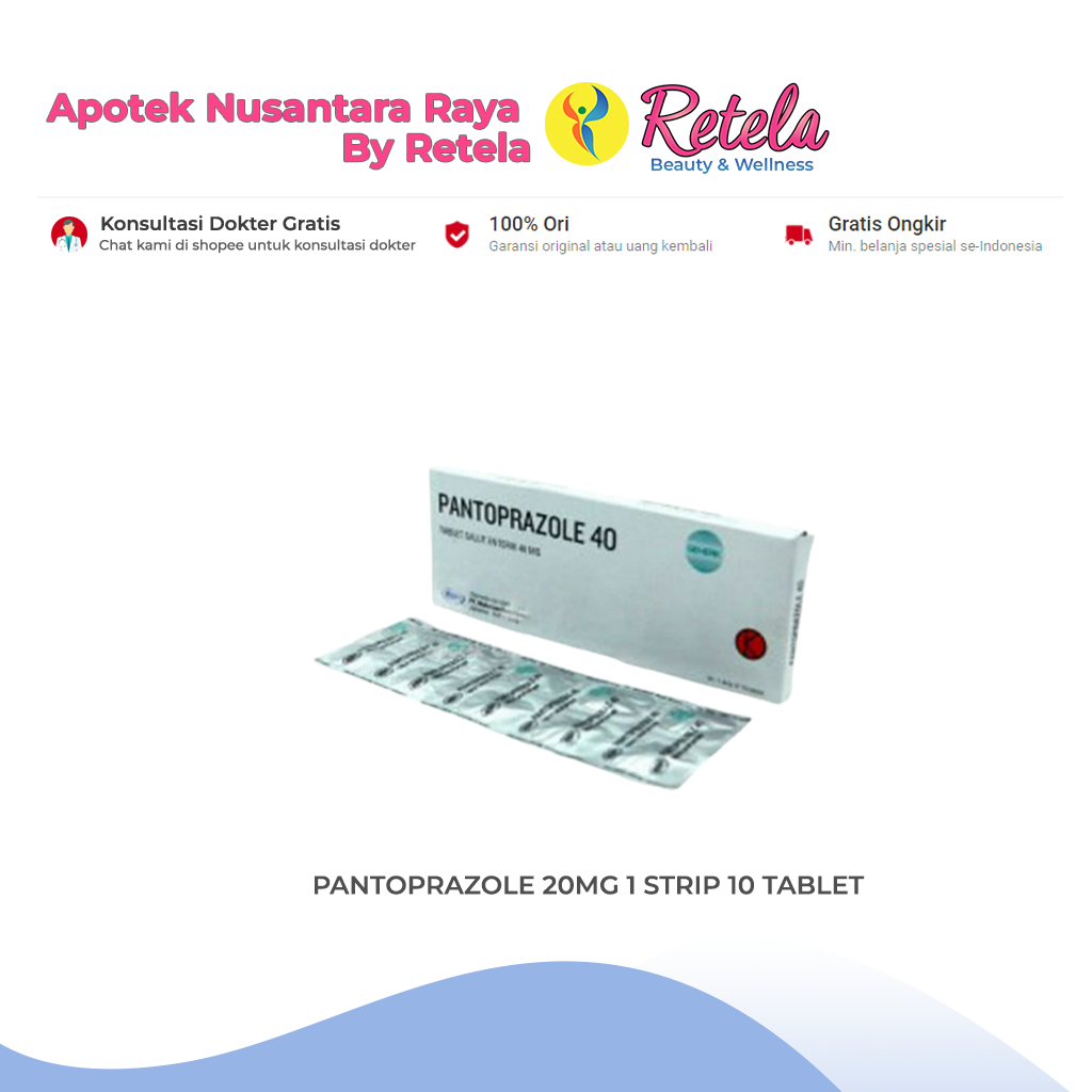 PANTOPRAZOLE 20MG 1 STRIP 10 TABLET