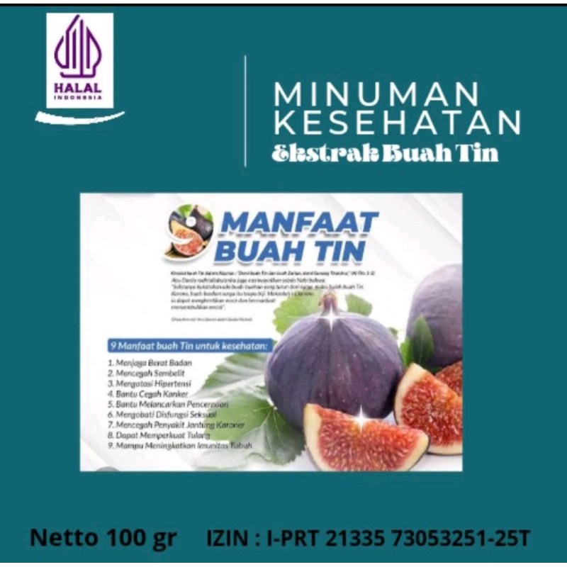 

minuman kesehatan ekstrak buah tin ara