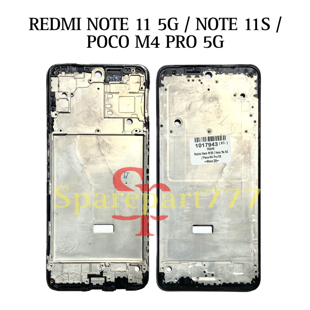 Frame Bezel Tulang Tengah Xiaomi Redmi Note 11 5G / Note 11S 5G / Pocophone Poco M4 Pro 5G - Dudukan