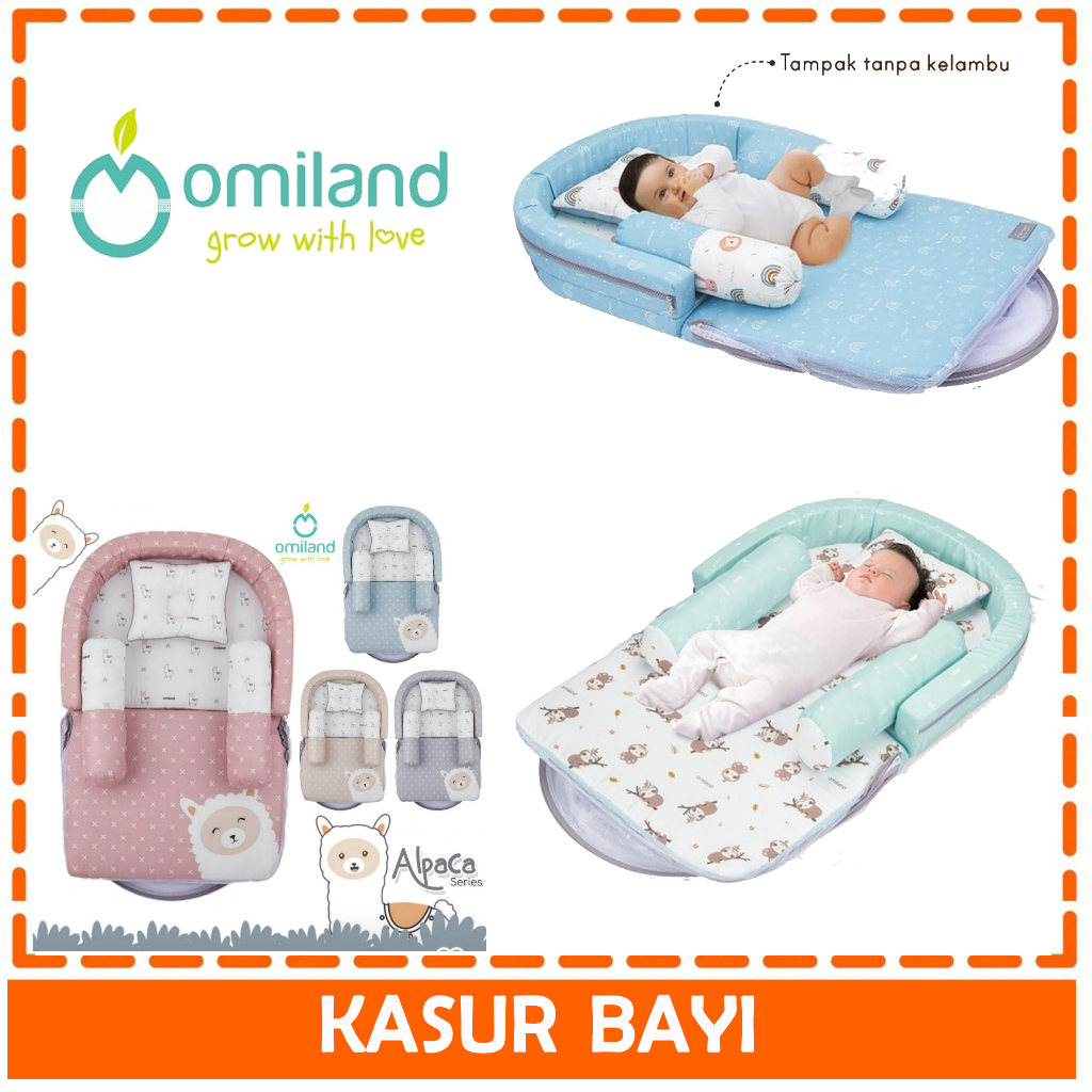 Omiland Kasur Bayi Lipat Kasur Kelambu Bayi Omiland