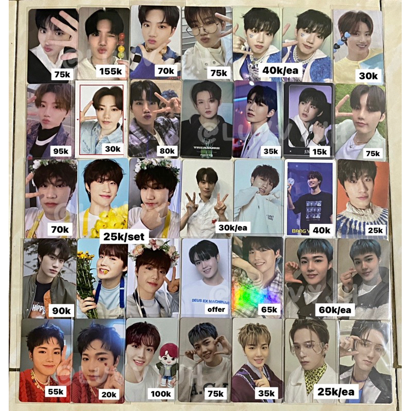 [ READY ] BACA DESKRIPSI  PHOTOCARD OFFCIAL TREASURE JUNKYU YEDAM DOYOUNG ASAHI HARUTO PC POCA NIGHT