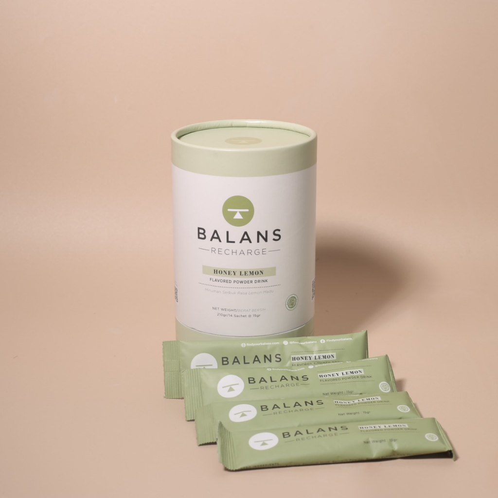 

Balans Recharge | Honey Lemon | Fiber & Probiotics Drink - Isi 14 Sachet