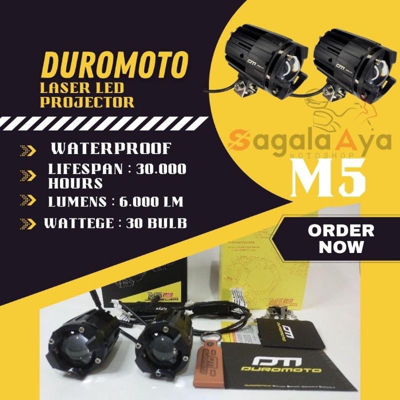 Lampu sorot Lampu tembak Duromoto m5 (isi 1 pcs )