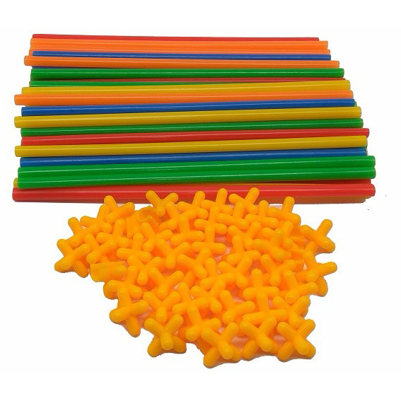 POM Pipa Plastik Mainan Kreativitas Bangunan 4D Anak Kepintaran Kecerdasan Kreatif Kreativitas