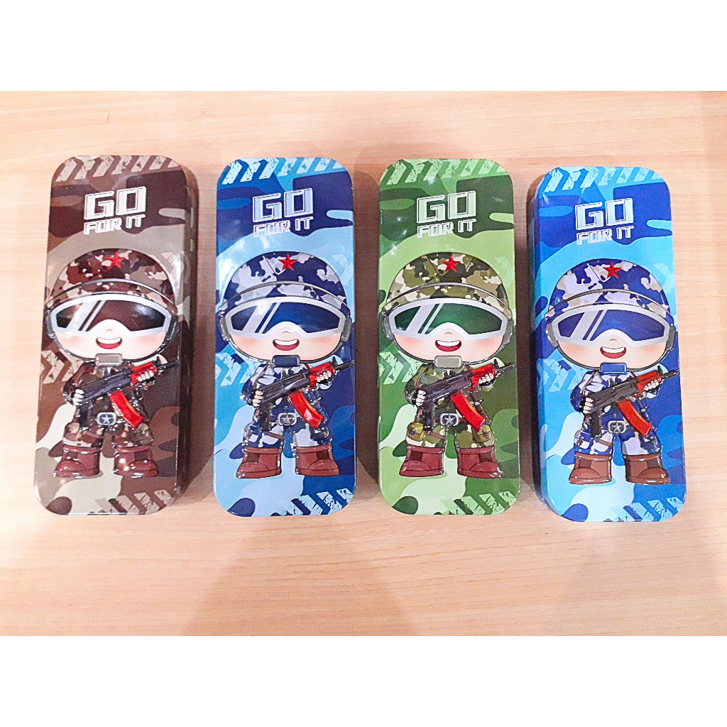 

Tempat Pensil/Pencil Case Kaleng Motif Soldier Animation Untuk Anak Cowok (015042)