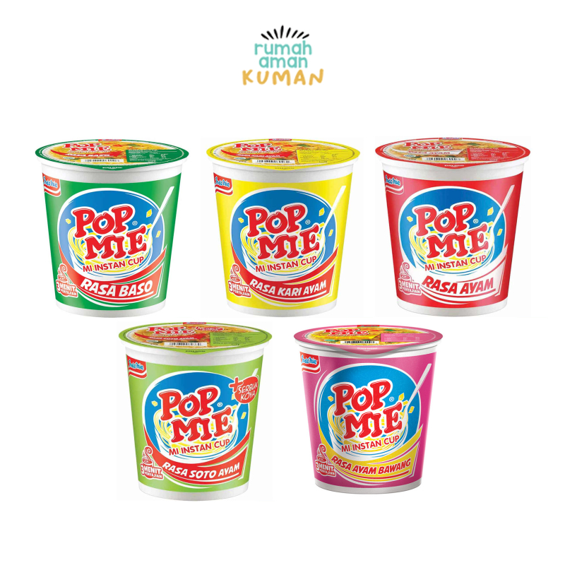 

Pop Mie Rasa Baso / Kari Ayam / Ayam / Soto Ayam / Ayam Bawang /