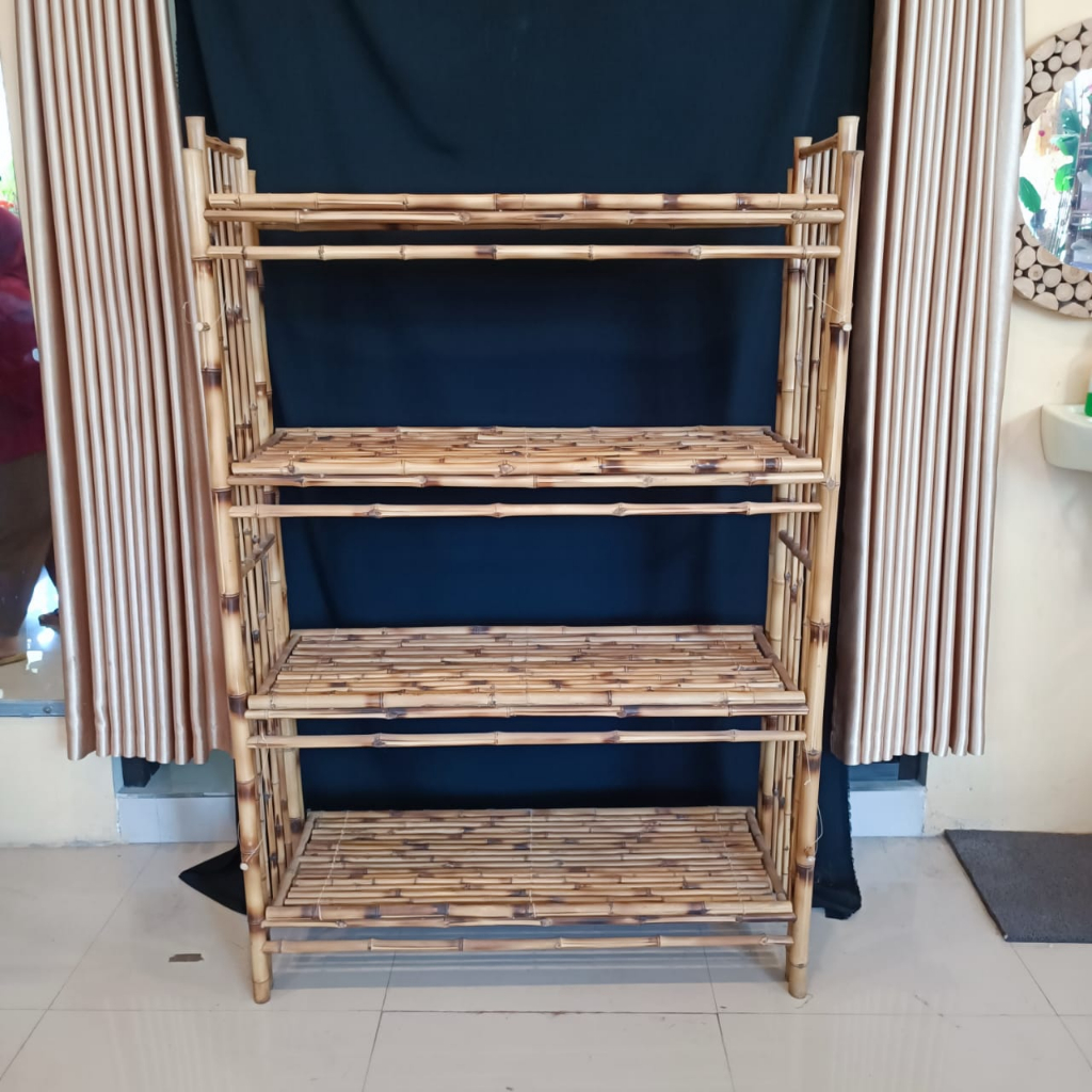 Rak Bambu Cendani/Almari Bambu Cendani unik