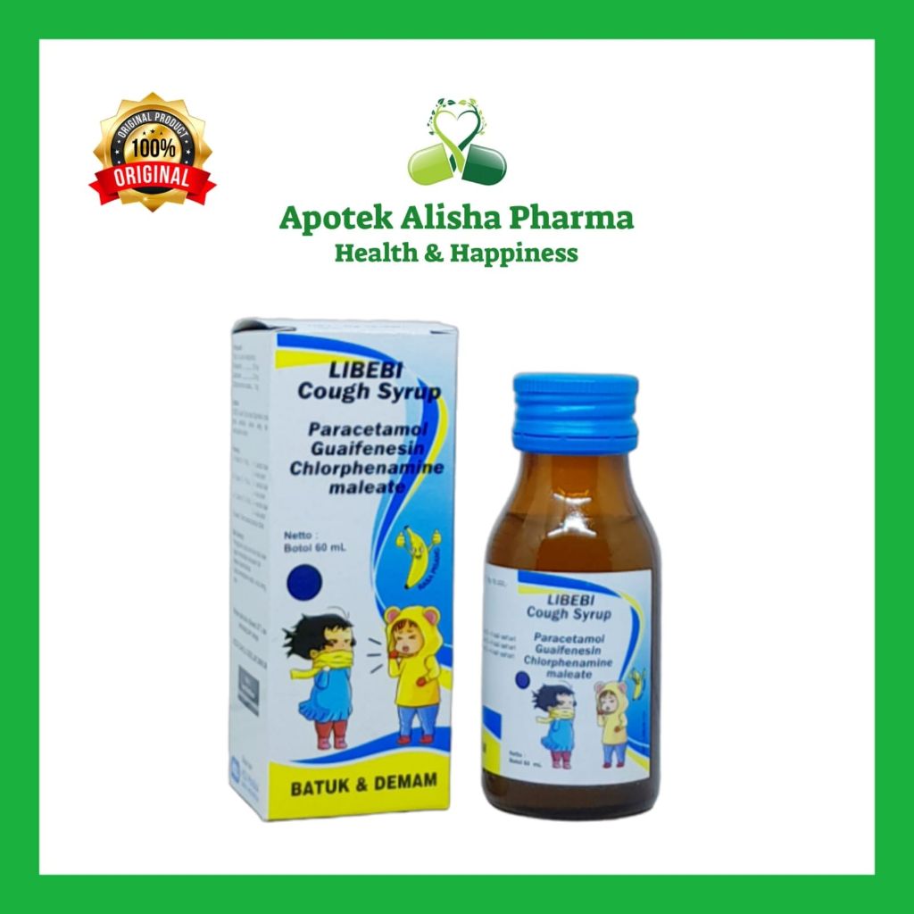 Libebi Cough Syrup 60ml Holi Obat Batuk Flu Pilek Anak