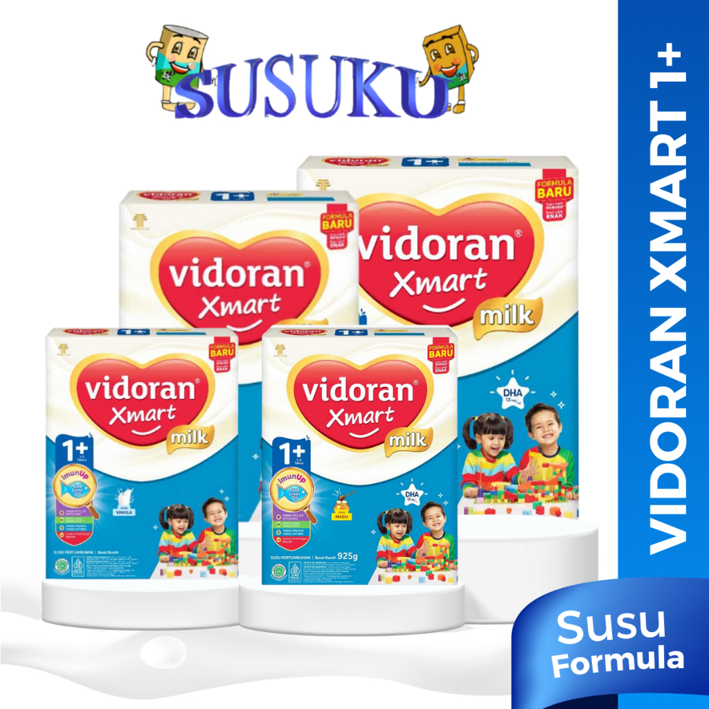 

Vidoran Xmart 1+ 700gr/925gr Rasa Vanila/Madu