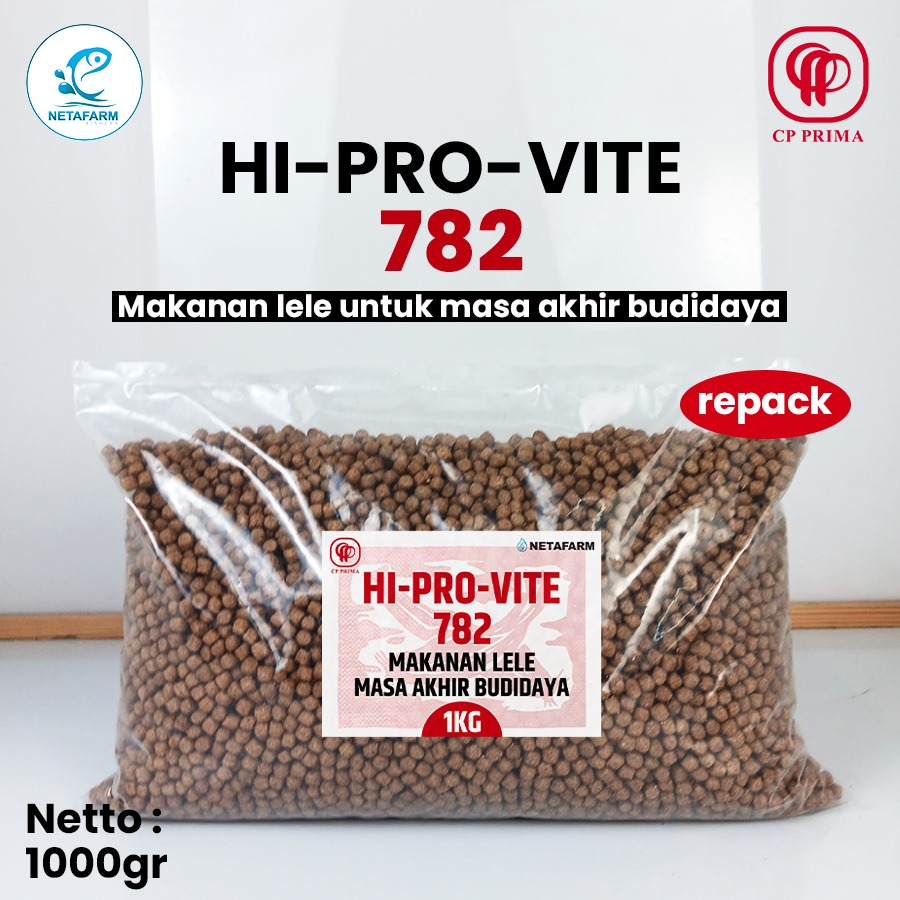 PAKAN IKAN LELE, NILA, GURAME DLL HI-PRO-VITE 782 - 1KG