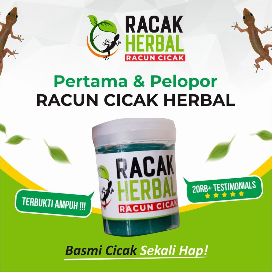 Racun Cicak Paling Ampuh Racak Herbal Original Mati Kering Tidak Bau