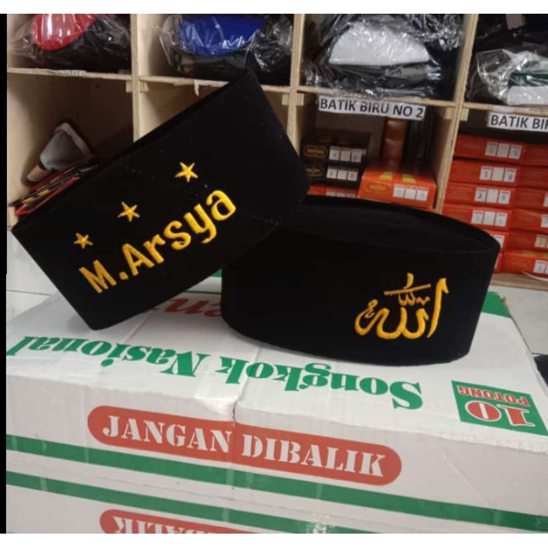 Peci Bebas reques logo apapun