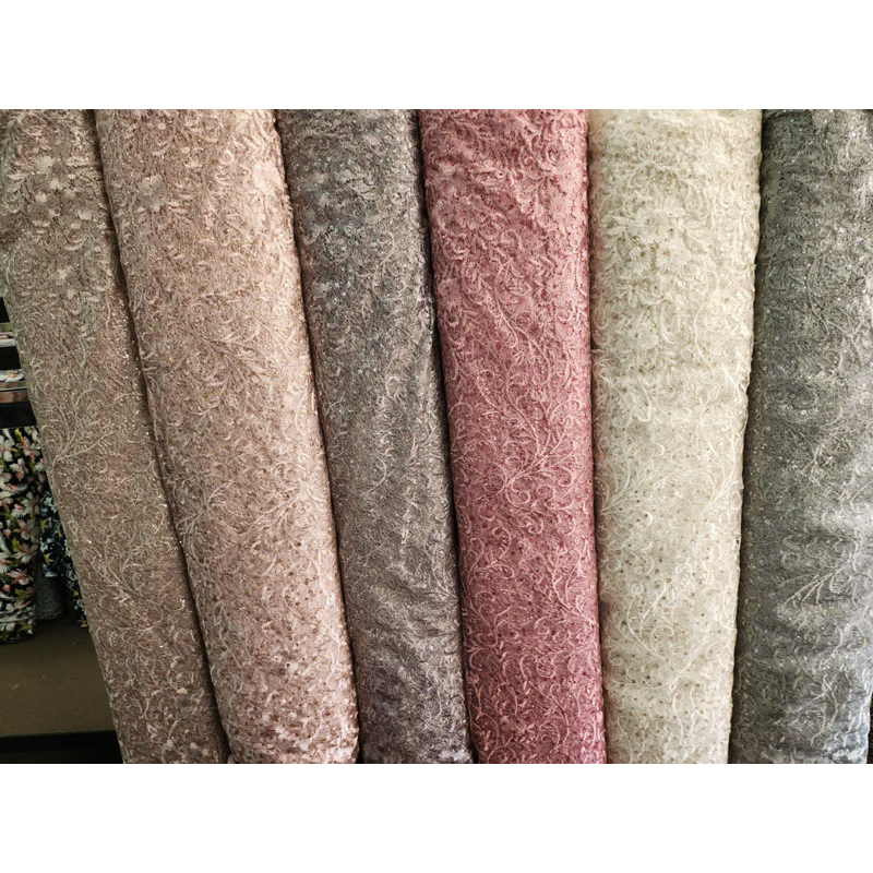 TULLE KYLO/BAHAN KAIN TULLE BORDIR/KAIN BRUKAT TULLE