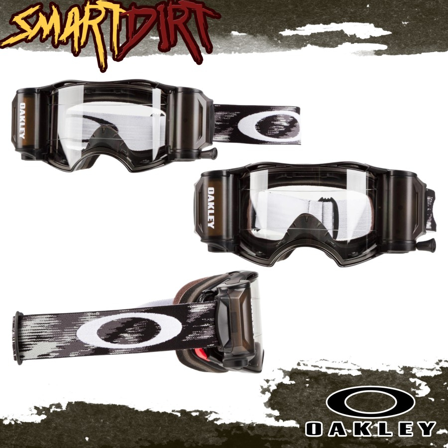 Goggle Oakley Clear Lenses Jet Black Speed Rr Strap Roll Off Original