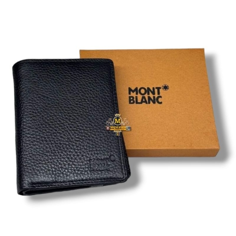dompet kulit asli MONT BLANC dompet pria /dompet berdiri/ dompet lipat