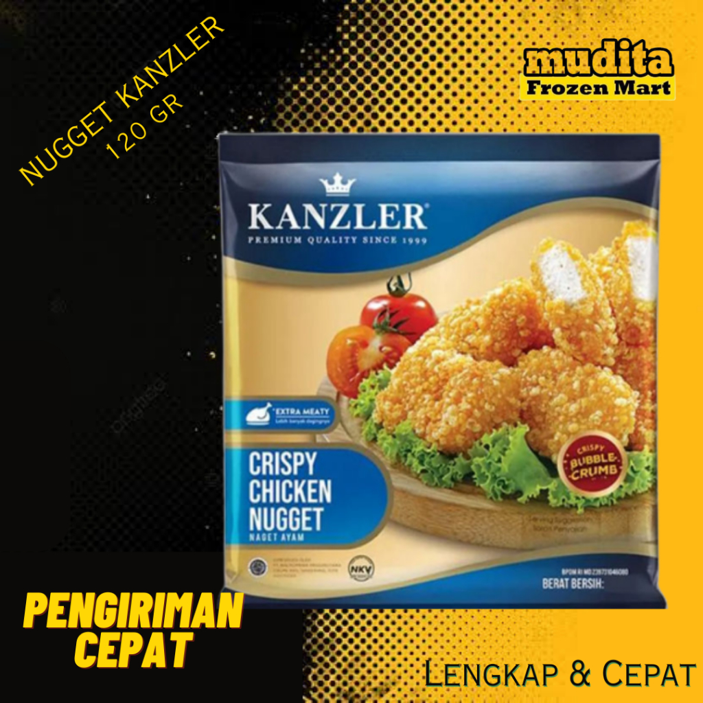 

Kanzler Crispy Chicken Nugget / Nugget Ayam krispi 120 gr