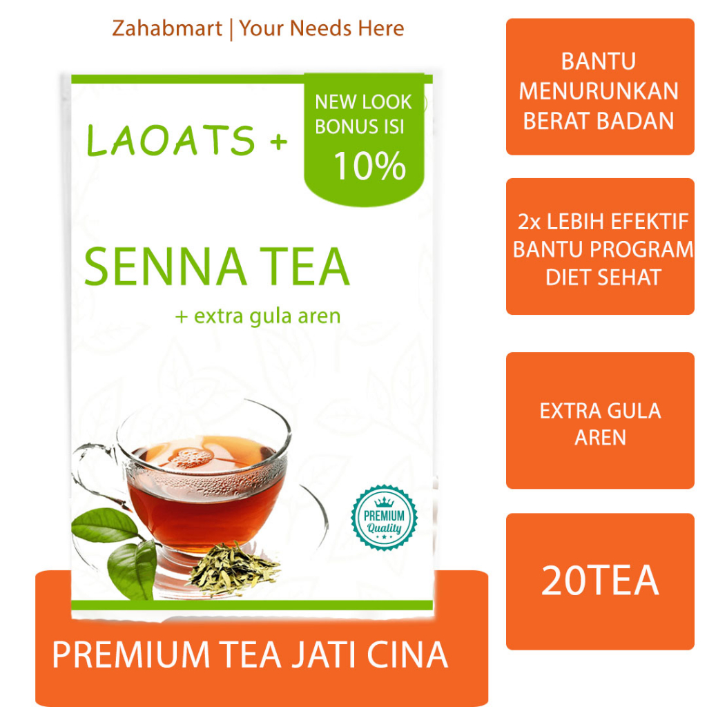 

Teh Diet Senna Tea Laoats (20tea)