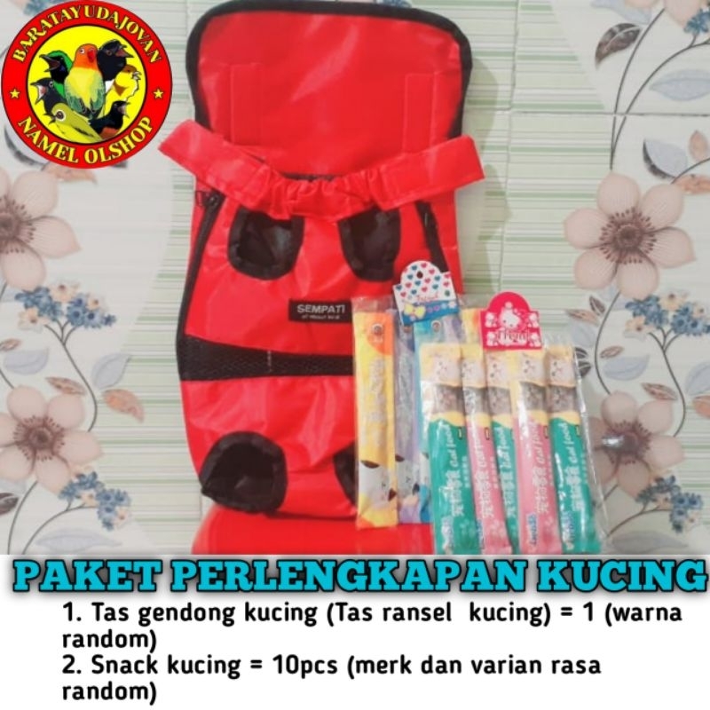 TAS GENDONG KUCING RANSEL KUCING SNACK KUCING